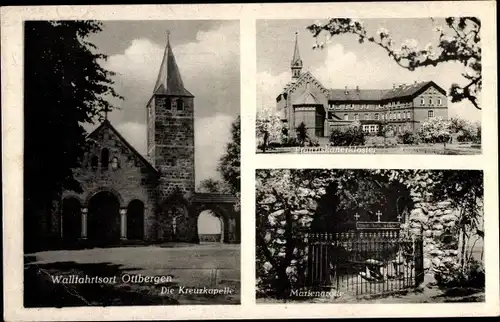 Ak Ottbergen Schellerten Niedersachsen, Kreuzkapelle, Franziskanerkloster, Mariengrotte