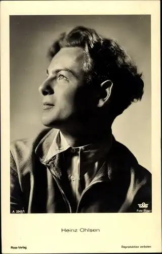 Ak Schauspieler Heinz Ohlsen, Portrait, Ross Verlag A 3342/1