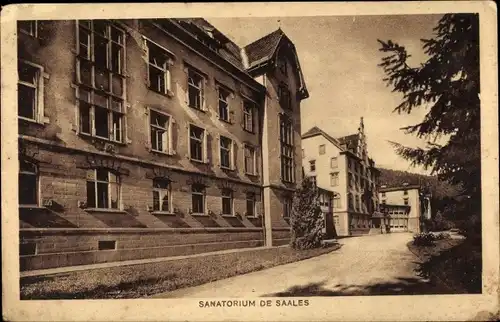 Ak Saales Saal Elsass Bas Rhin, Sanatorium, Außenansicht