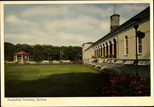 Ak Norderney in Ostfriesland, Partie am Kurhaus