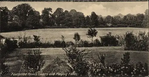 Riesen Ak Foxcombe Taunton Somerset England, Tennis Courts and Playing Fields