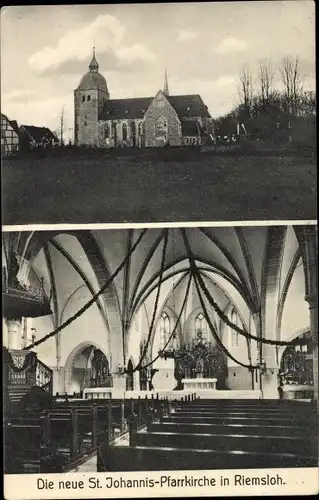 Ak Riemsloh Melle in Niedersachsen, Neue St. Johannis Pfarrkirche