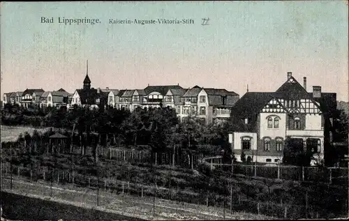 Ak Bad Lippspringe in Westfalen, Kaiserin Auguste Viktoria Stift, Panorama