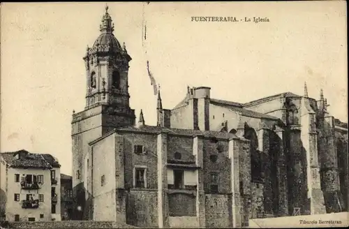 Ak Fuenterrabia Baskenland, La Iglesia, Kirche