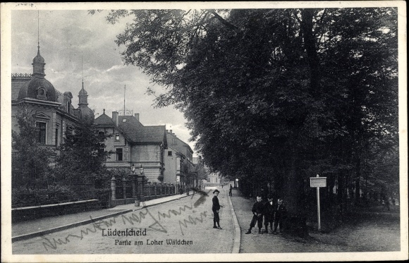 Ak Lüdenscheid im Märkischen Kreis, Villen Viertel