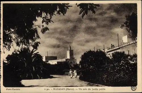 Ak Mazagan Marokko, Un coin du Jardin public