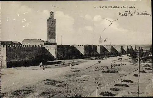 Ak Marokko, Kasbah Tadla, Le Kasbah