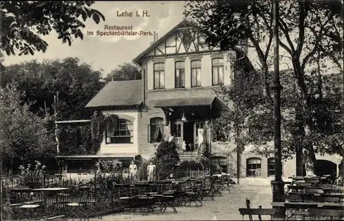 Ak Lehe Bremerhaven, Restaurant im Speckenbütteler Park