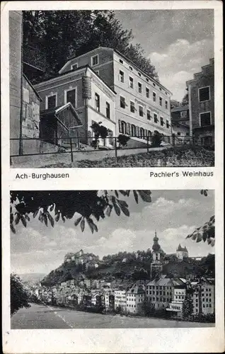 Ak Burghausen in Oberbayern, Pachler's Weinhaus