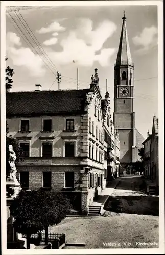 Ak Velden an der Vils in Niederbayern, Kirchstraße, Kirche, Häuser, Staudinger
