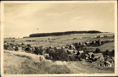 Ak Waffenrod Hinterrod Eisfeld in Thüringen, Blick auf den Ort