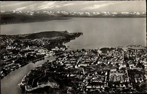 Ak Konstanz am Bodensee, Totalansicht vom Ort