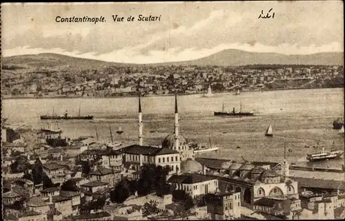 Ak Konstantinopel Istanbul Türkei, Vue de Scutari, Teilansicht der Stadt