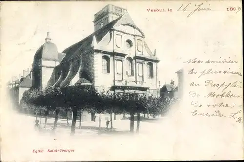 Ak Vesoul Haute Saône, Église Saint Georges, Kirche