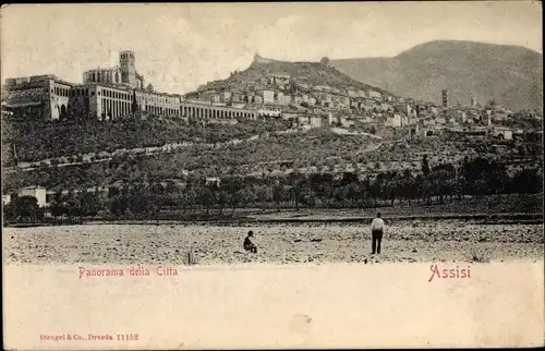 Ak Assisi Umbria, Panorama della Citta, Stadtpanorama