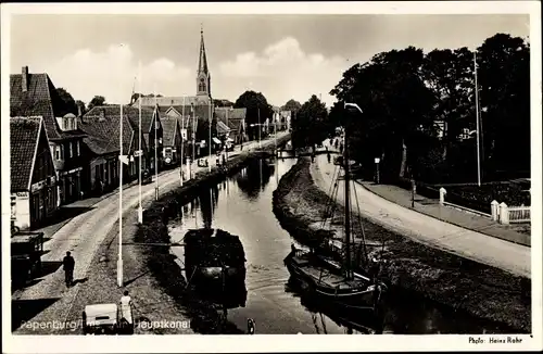 Ak Papenburg im Emsland, Am Hauptkanal