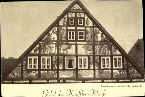 Ak Schieder Schwalenberg Nordrhein Westfalen, Gasthaus Künstler Klause, Inh. Hermann Niederbracht