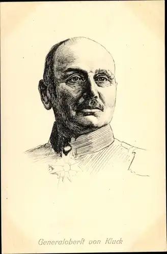 Künstler Ak Generaloberst Alexander von Kluck, Portrait