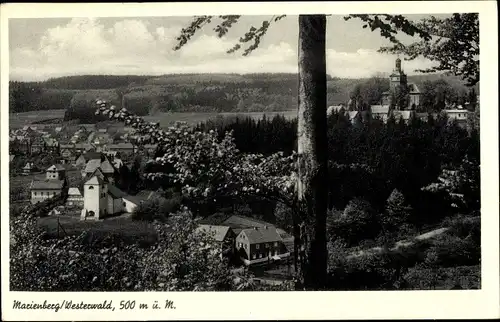 Ak Bad Marienberg im Westerwald, Blick auf den Ort mit Umgebung