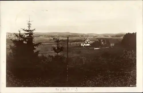 Foto Ak Magdeburg an der Elbe?, Häuser, Landschaftsblick