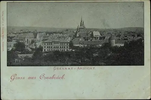 Ak Osnabrück in Niedersachsen, Gesamtansicht der Stadt