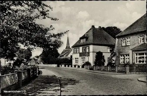 Ak Neuenkirchen Vörden Niedersachsen, Straßenpartie, Gebäude