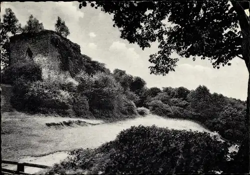 Ak Preußisch Oldendorf Nordrhein Westfalen, Burgruine Limberg