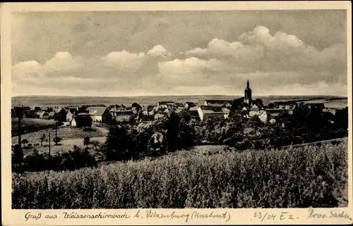 Ak Weißenschirmbach Querfurt Sachsen Anhalt, Panorama vom Ort