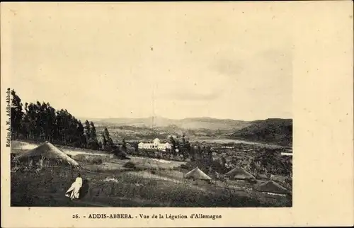 Ak Addis Abbeba Äthiopien, Vue de la Légation d'Allemagne