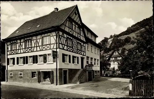 Ak Lautenbach Renchtal BW; Gasthaus und Pension zur Sonne, Inh. Karl Friedrich Schmidt