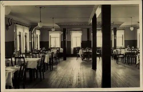 Ak Hallwangen Dornstetten in Baden Württemberg, Kurhaus Mühle, Bes. Karl Gaiser, Speisesaal