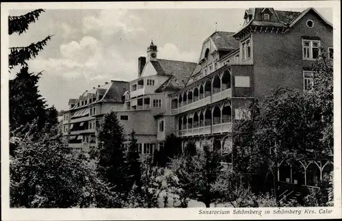 Ak Schömberg im Nordschwarzwald, Sanatorium