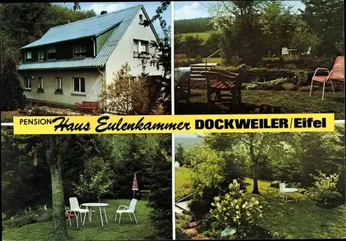 Ak Dockweiler Vulkaneifel, Haus Eulenkammer, Außenansicht, Garten, Bes. Walter Kloep