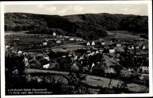 Ak Dahle Altena im Märkischen Kreis, Totalansicht, Blick nach dem Kohlberghaus