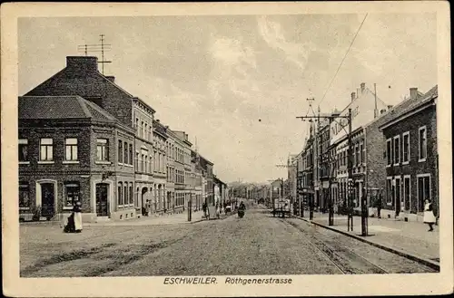 Ak Eschweiler in Nordrhein Westfalen, Röthgener Straße, Geschäfte, Möbellager