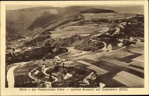 Ak Dedenborn Simmerath in der Eifel, Aussicht von der Kesternicher Höhe