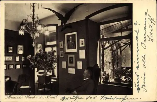 Ak Cond Cochem an der Mosel, Hotel Brixiade, Innenansicht, Portraits