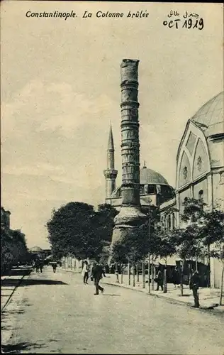 Ak Konstantinopel Istanbul Türkei, La Colonne brûlée