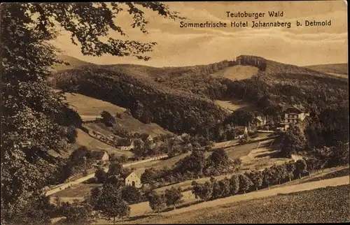 Ak Berlebeck Detmold in Nordrhein Westfalen, Sommerfrische Hotel Johannaberg, Panorama