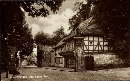 Ak Hann. Münden in Niedersachsen, Partie am oberen Tor