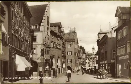 Ak Lindau am Bodensee Schwaben, Maximilianstraße