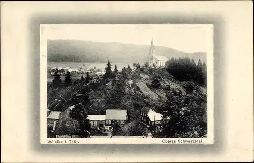 Präge Passepartout Ak Scheibe Alsbach Neuhaus am Rennweg Thüringen, Oberes Schwarzatal