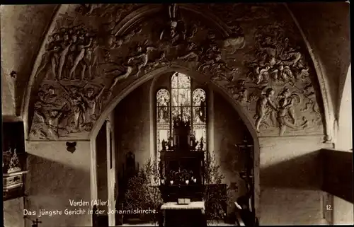 Ak Verden an der Aller, Jüngste Gericht in der Johanniskirche