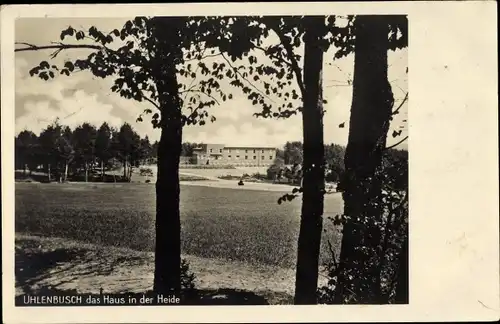 Ak Hamburg Harburg, Uhlenbusch, das Haus in der Heide, Gesamtansicht