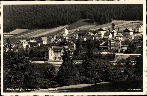 Ak Sitzendorf Thüringen, Neuer Ortsteil, Panoramaansicht