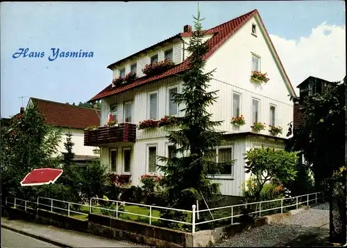 Ak Bad Grund im Harz, Haus Yasmina, Bes. R. A. Abu Hilweh, Blick von Elisabethstraße aus