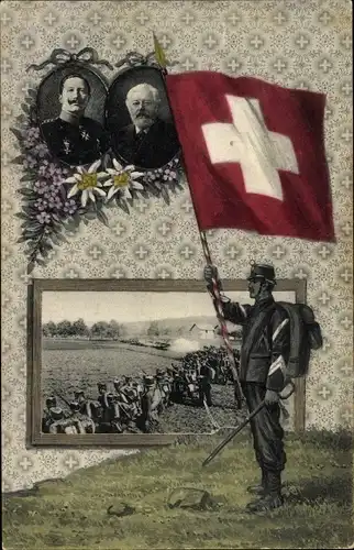 Passepartout Ak Besuch von Kaiser Wilhelm II., Manöver 1912, Ludwig Forrer