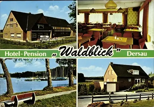 Ak Dersau in Schleswig Holstein, Hotel Pension Waldblick, Familie Dobiosch