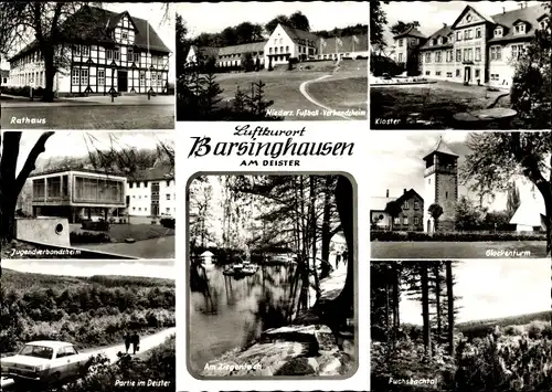 Ak Barsinghausen in Niedersachsen, Rathaus, Kloster, Jugendverbandsheim, Glockenturm