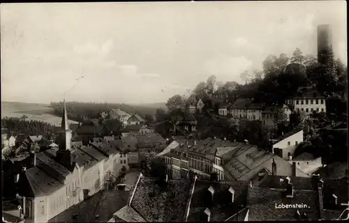 Ak Bad Lobenstein Thüringen, Blick über die Dächer der Stadt